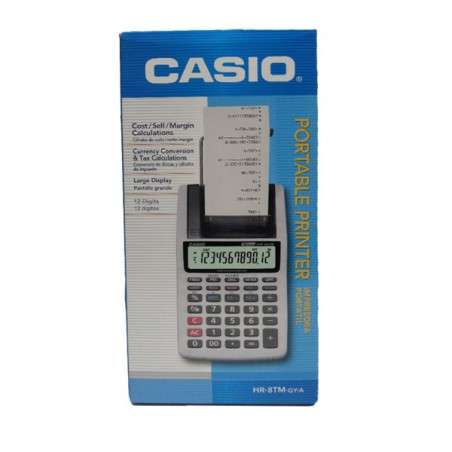 الة حاسبة كاسيو مدمجة بطابعة فواتير