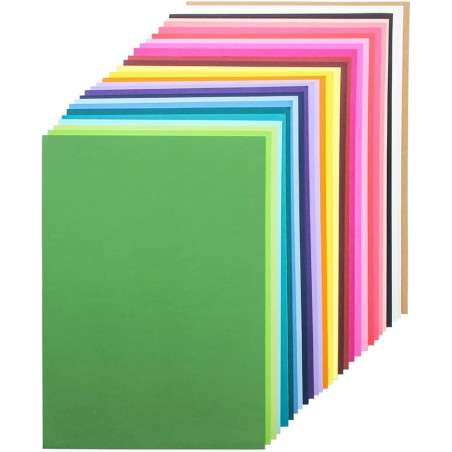 دستة اوراق ملونة