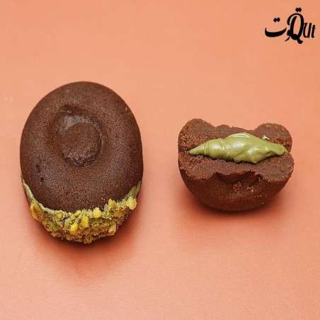 كوكيز فستق وشوكولاتة