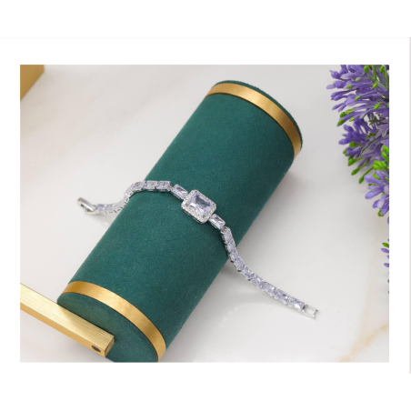 Silver Zircon Bracelet