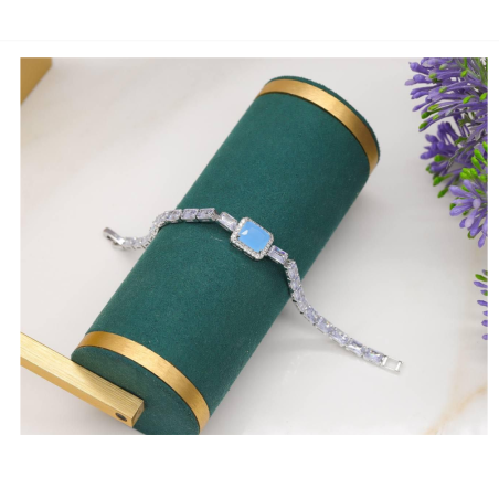 Silver Zircon Bracelet