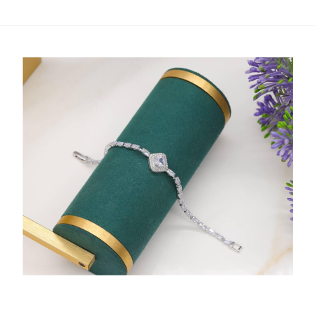 Silver Zircon Bracelet