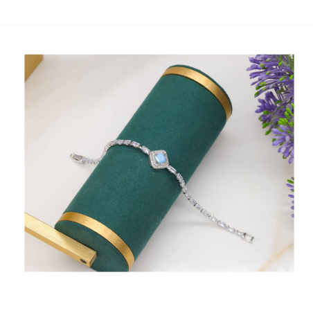 Silver Zircon Bracelet