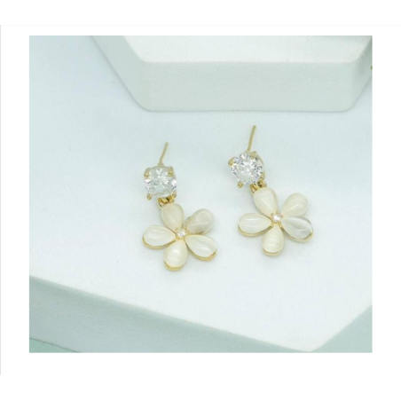 Zircon earrings