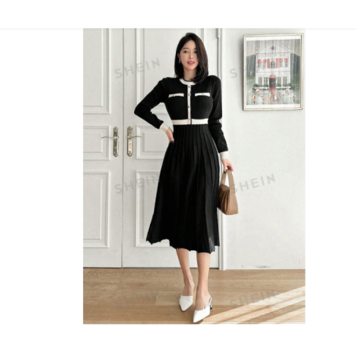 فستان بتصميم بدلة نسائية