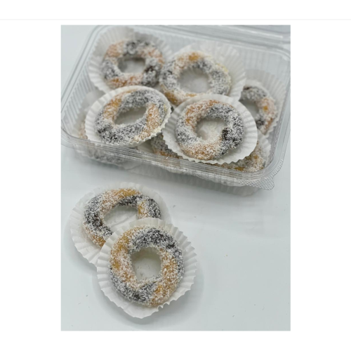 حافظة كعك ملون بالجوز الهند 