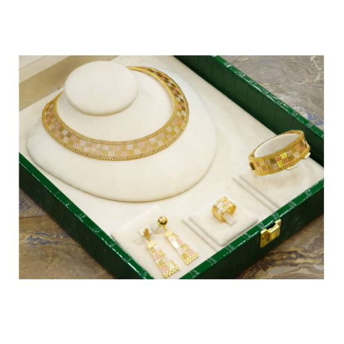 طاقم ستيل ذهبي 