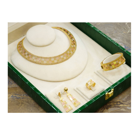 طاقم ستيل ذهبي 