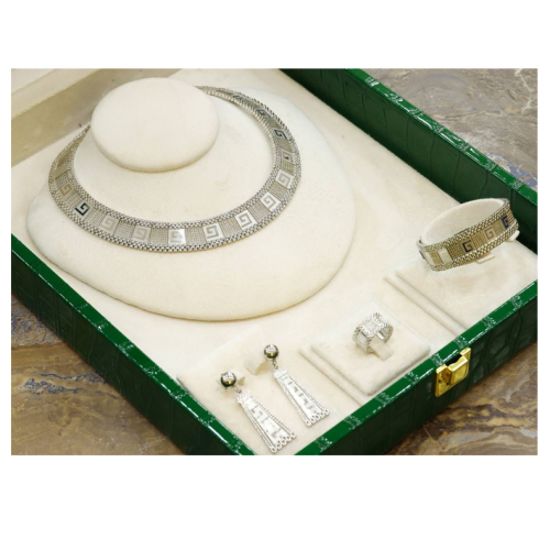  طاقم ستيل فضي 