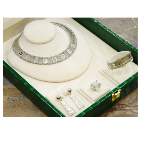  طاقم ستيل فضي 