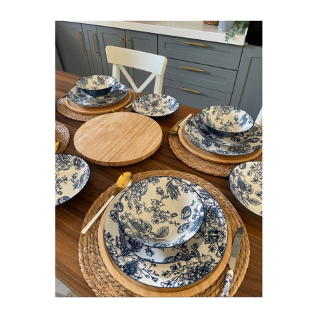 طقم صحون - 6 اشخاص (24 قطعة)