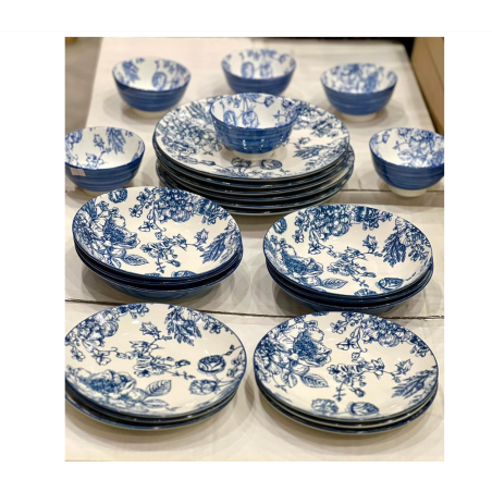 طقم صحون - 6 اشخاص (24 قطعة)