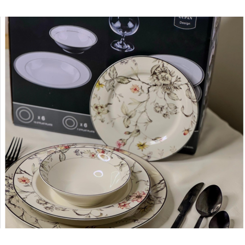 طقم صحون 6أشخاص 24 قطعة