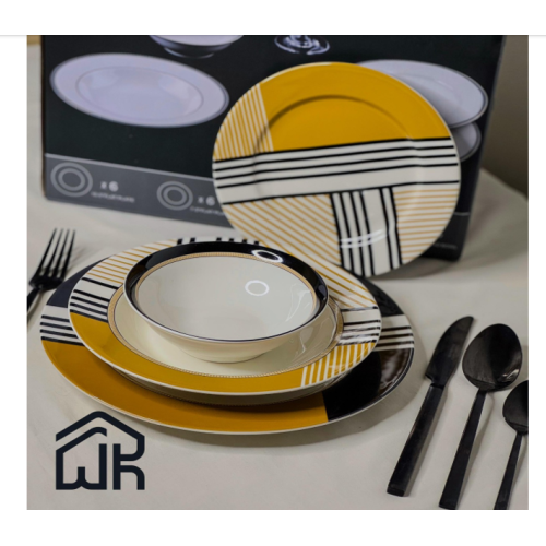 طقم صحون 6أشخاص 24 قطعة