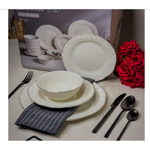 طقم صحون 6أشخاص 24 قطعة