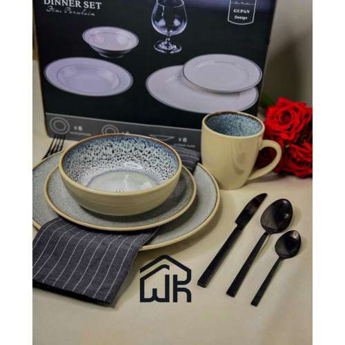  طقم صحون 6أشخاص 24 قطعة