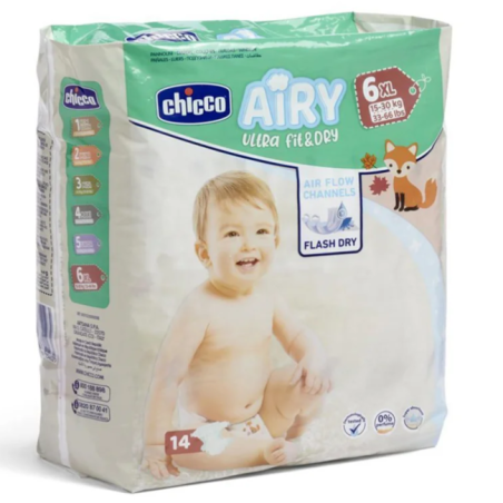 CHICCO AIRY XL DIAPERS 14X6  Chicco