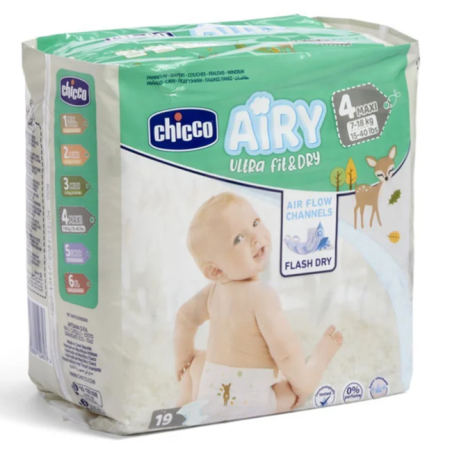CHICCO AIRY MAXI DIAPERS 19X6  Chicco