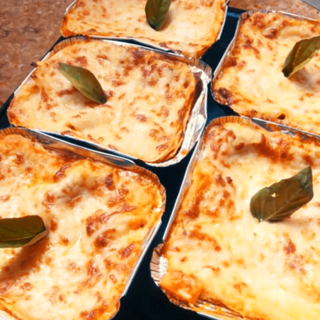 لازانيا وجبة فردية (عدد 5 وجبات)